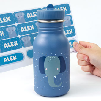 Spark & Spark. Blue Baby Elephant Personalized Thermos Bottle – Give Wink